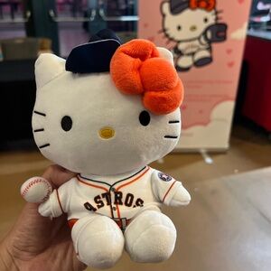 Hello Kitty White and Orange Stuffed Animal Plush